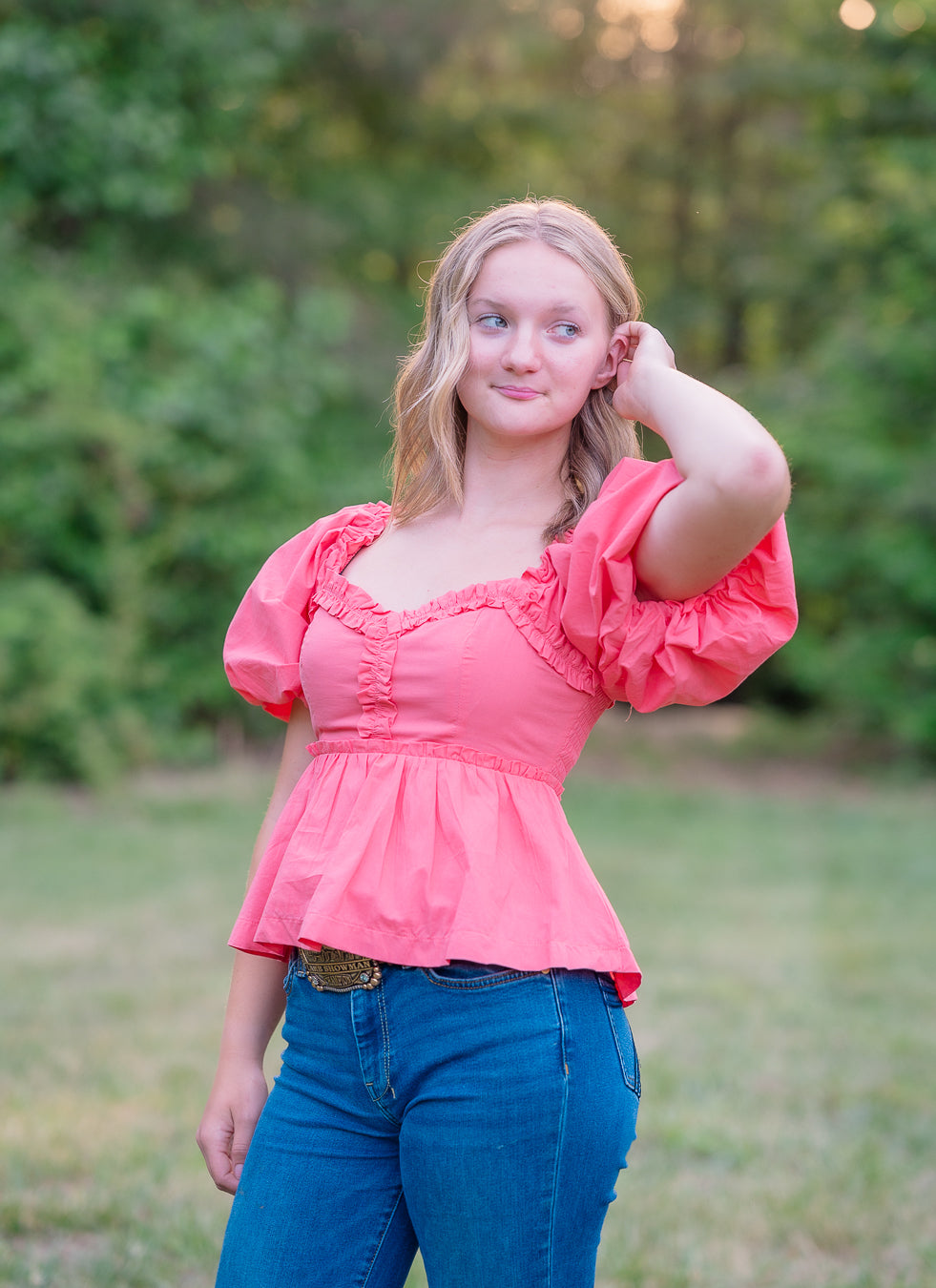 Coral Cove Peplum Top
