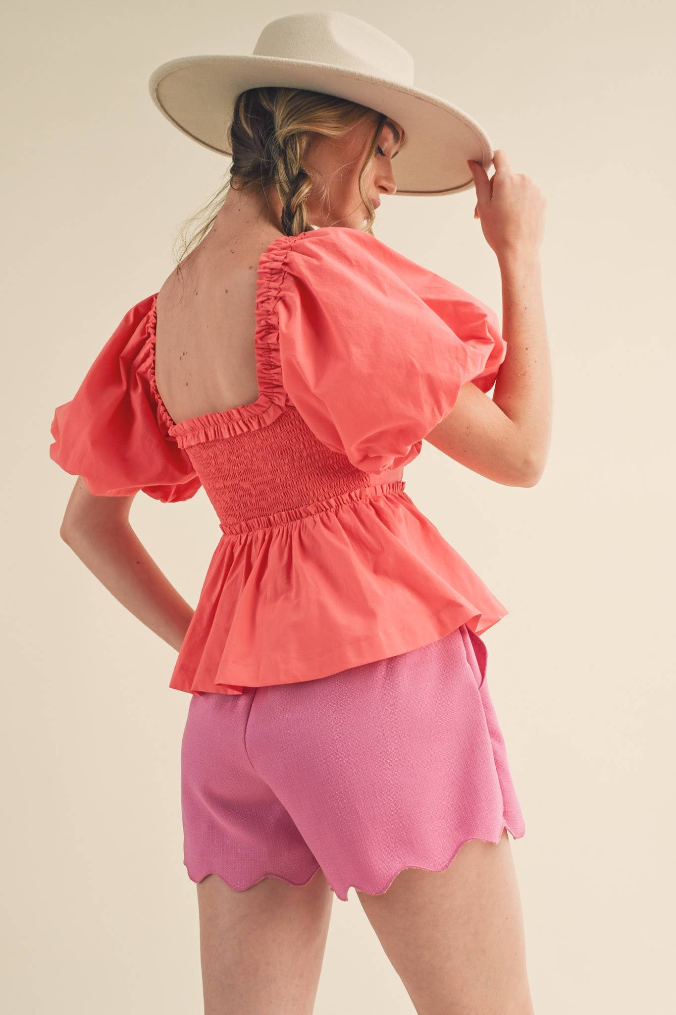 Coral Cove Peplum Top
